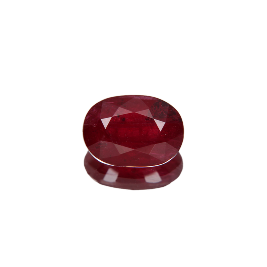 unbehandelter Taubenblutroter Rubin 1.05ct ansicht von vorne