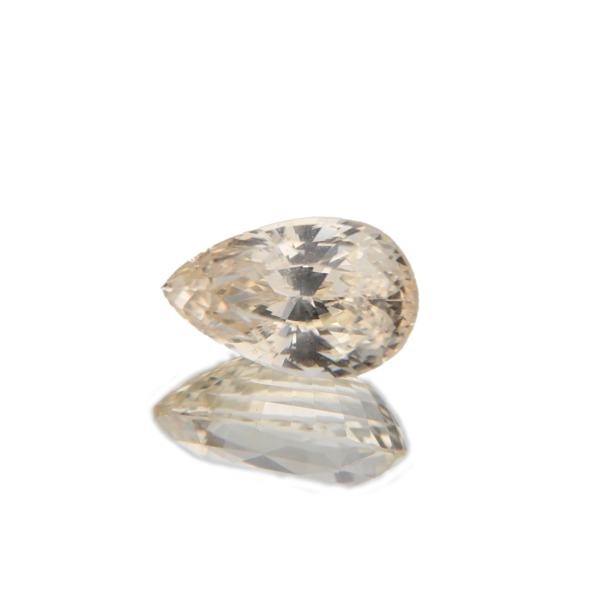 gelber Saphir 2.64ct ansicht von vorne