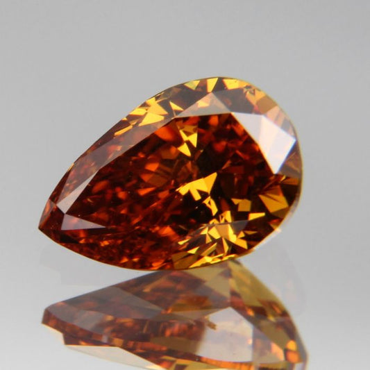 fancy deep orange-yellow Diamant 0.417ct