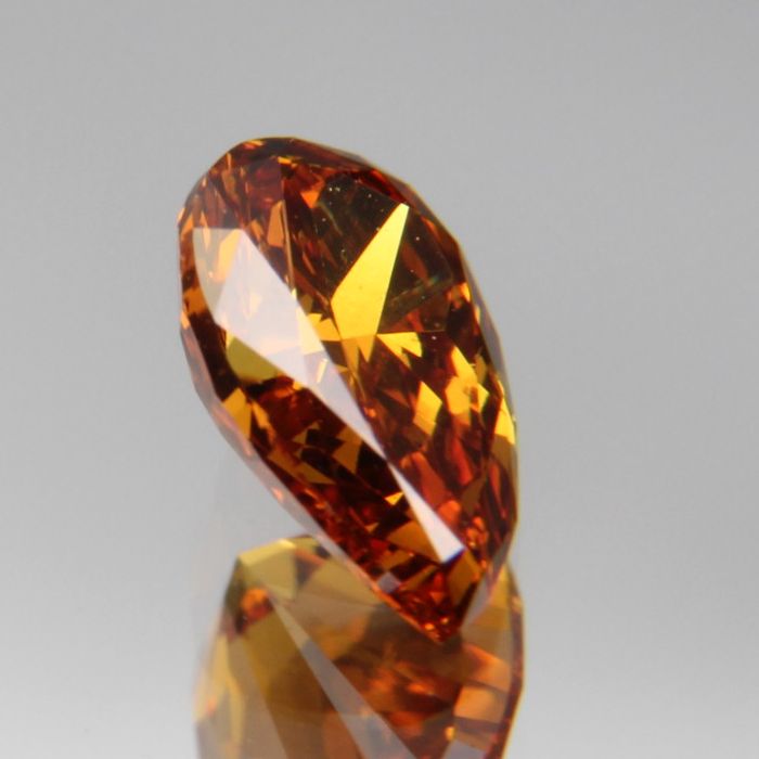 fancy deep orange-yellow Diamant 0.417ct
