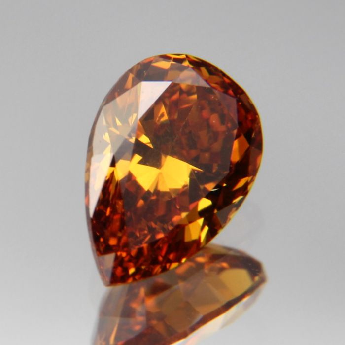fancy deep orange-yellow Diamant 0.417ct