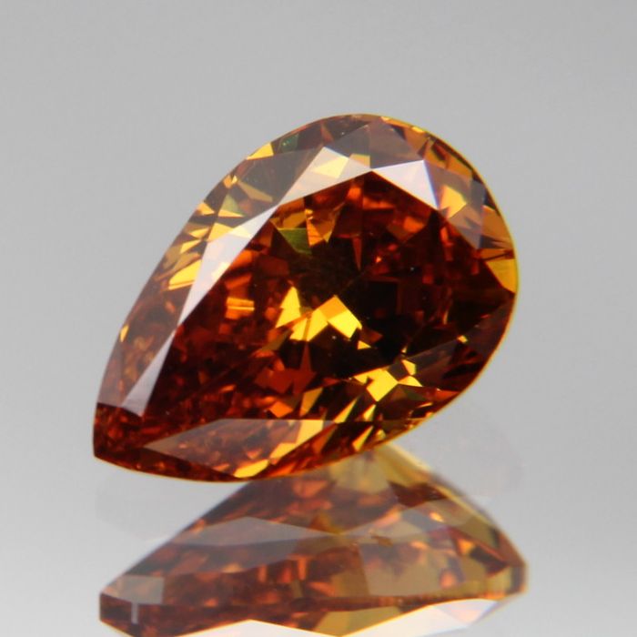 fancy deep orange-yellow Diamant 0.417ct