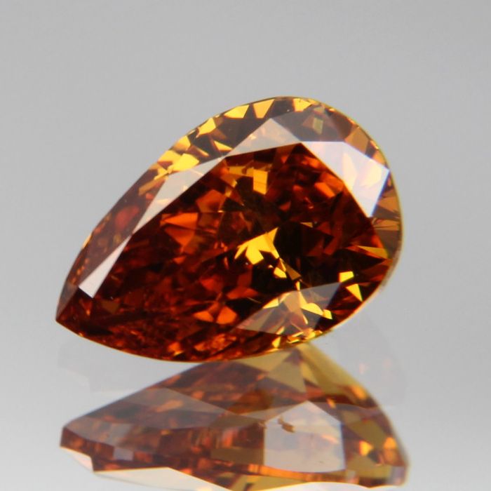 fancy deep orange-yellow Diamant 0.417ct