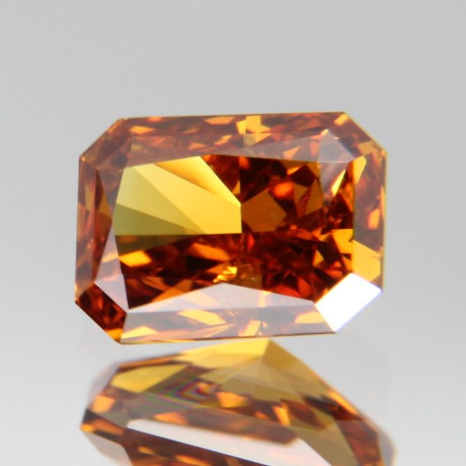 fancy deep brownish yellowish orange Diamond 0.437ct