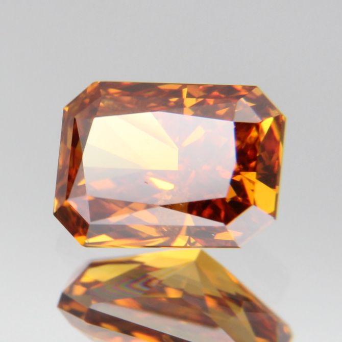 fancy deep brownish yellowish orange Diamond 0.437ct