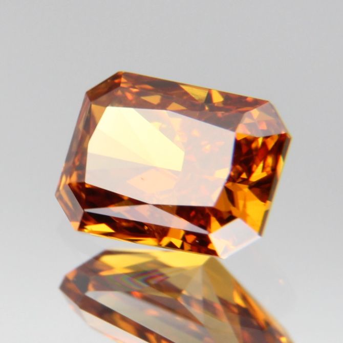 fancy deep brownish yellowish orange Diamond 0.437ct