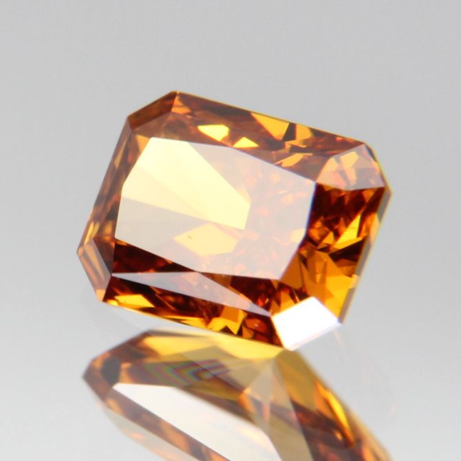 fancy deep brownish yellowish orange Diamond 0.437ct
