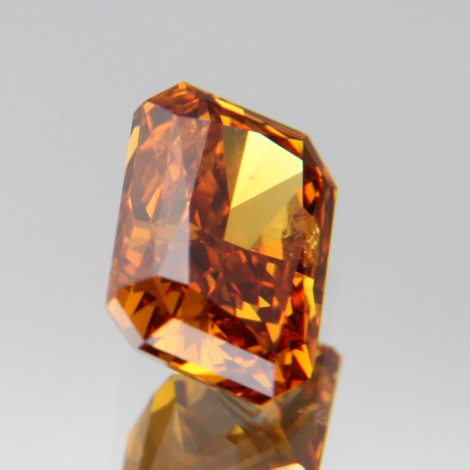 fancy deep brownish yellowish orange Diamond 0.437ct