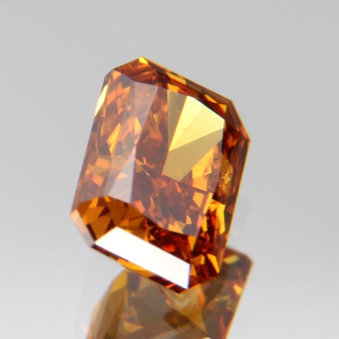 fancy deep brownish yellowish orange Diamond 0.437ct