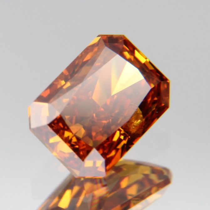 fancy deep brownish yellowish orange Diamond 0.437ct