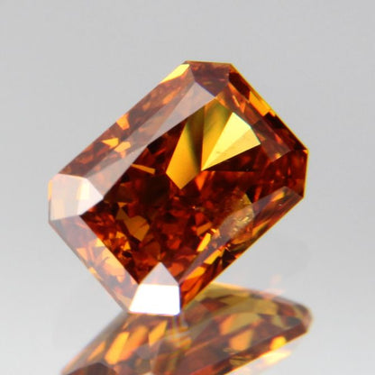 fancy deep brownish yellowish orange Diamond 0.437ct