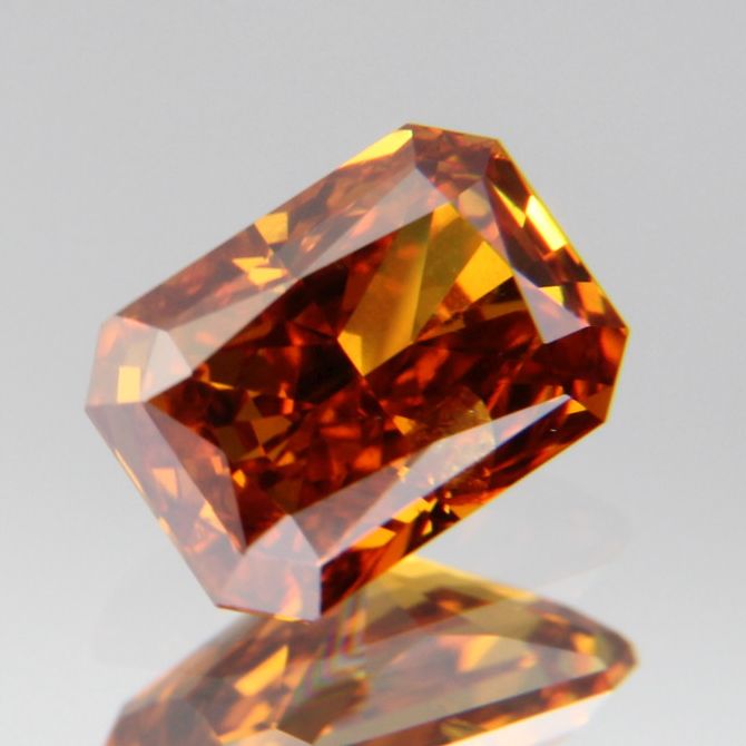 fancy deep brownish yellowish orange Diamond 0.437ct