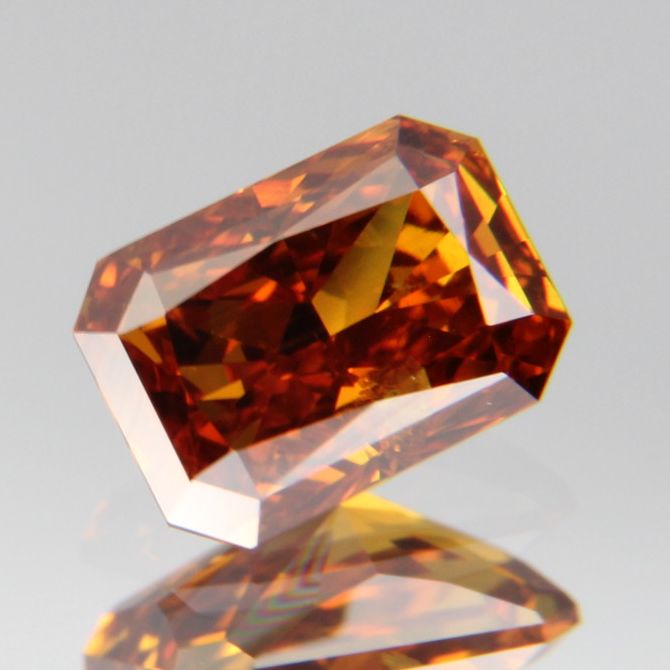 fancy deep brownish yellowish orange Diamond 0.437ct