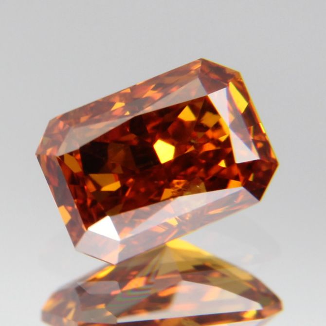 fancy deep brownish yellowish orange Diamond 0.437ct