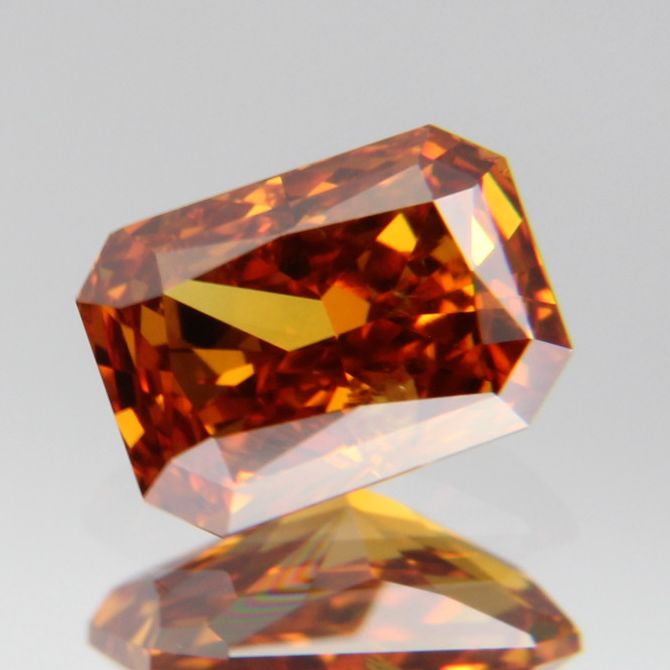 fancy deep brownish yellowish orange Diamond 0.437ct