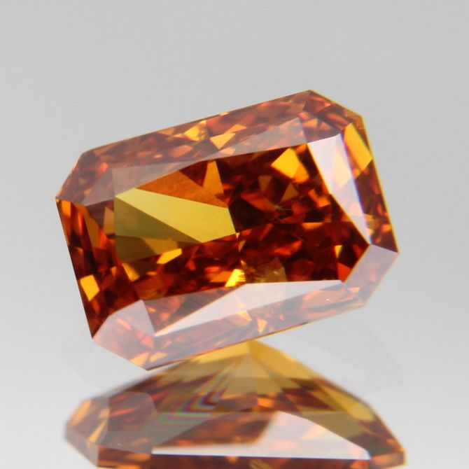fancy deep brownish yellowish orange Diamond 0.437ct