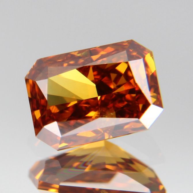 fancy deep brownish yellowish orange Diamond 0.437ct