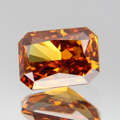 fancy deep brownish yellowish orange Diamond 0.437ct